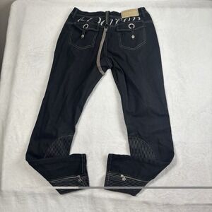 Y2K Dereon Beyonce Black Denim Jeans Women's‎ 11/12 Waist 31" x 33" Inseam